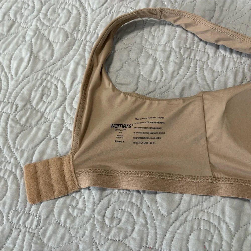 Warner's Tan Lightly Lined Cloud 9 Bra Size Medium - Picture 6 of 8